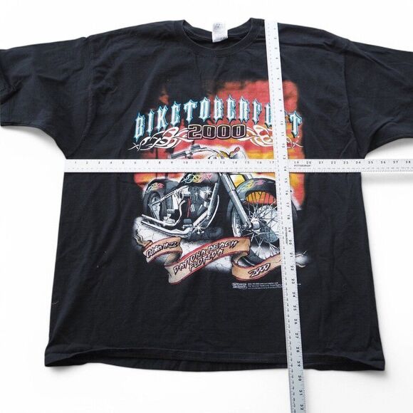 BIKETOBERFEST Vintage 2000 Y2K Daytona Beach, FL Motorcycle T-Shirt Men's XXL - Picture 8 of 10